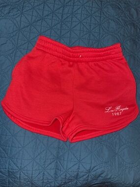 Harper & Ivy LA Los Angeles Red Athletic Shorts